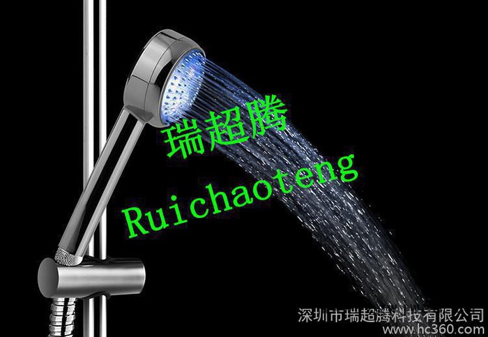 led花洒 温控变色发光花洒 变色花洒喷头 礼品 工厂直销 RC-A图3