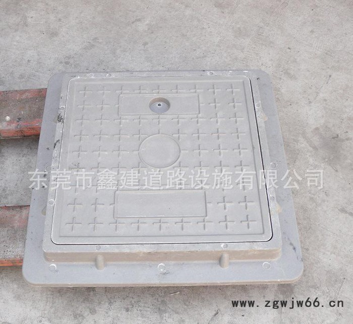 鑫建牌 树脂井盖复合井盖东莞直销外贸订单400*400*25 草绿色图2