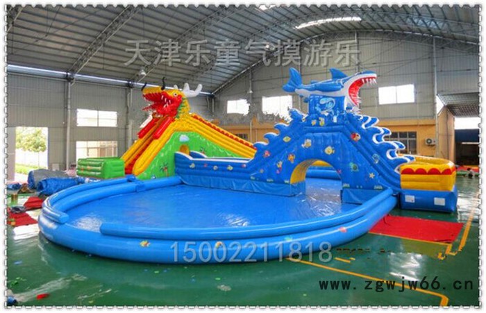 水上闯关组合水上娱乐设备充气滑梯水上滚筒 水上步行球 水上乐园图4