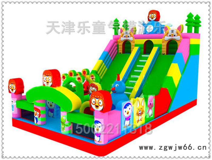 水上闯关组合水上娱乐设备充气滑梯水上滚筒 水上步行球 水上乐园图2