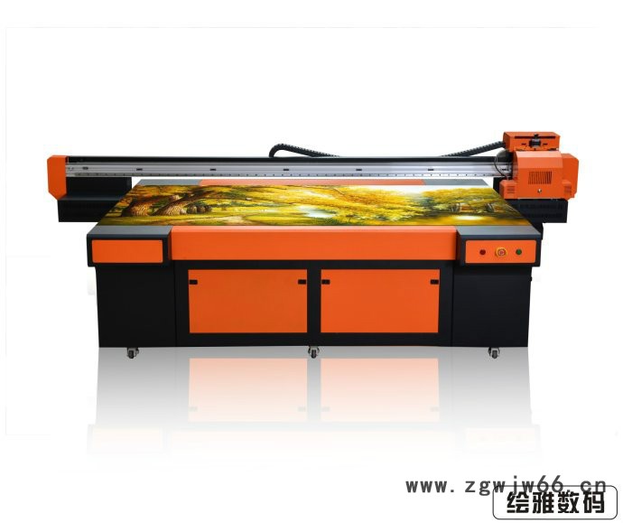 供应江苏绘雅数码双喷头理光uv2513平板打印机、亚克力印花机，印花速度快，品质高 玻璃印花机图5