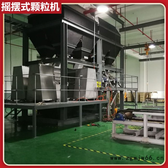 双滚筒摇摆颗粒机 块状物料打碎制粒设备 苦瓜粉制粒机 苦荞茶造粒机图4