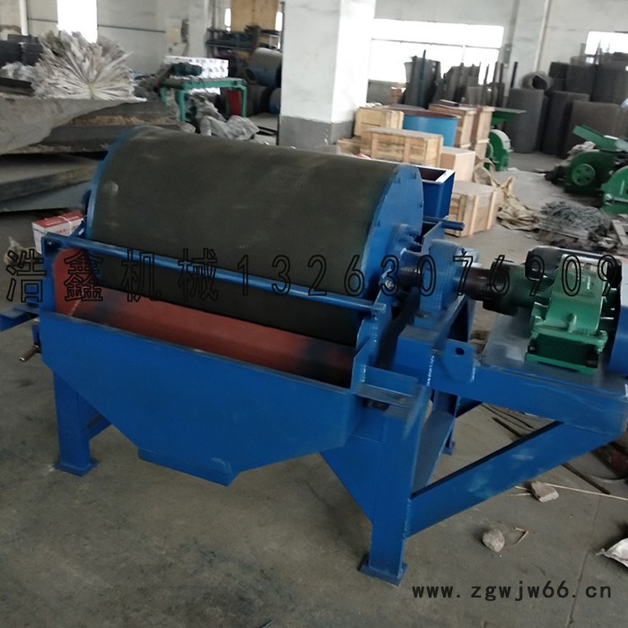 定做铁矿选矿磁选机 生产型滚筒磁选设备 除铁器强力自动分离图6