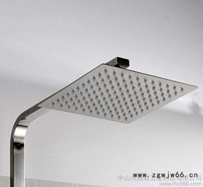 直销304不锈钢淋浴花洒套装淋浴喷头 卫浴套装不锈钢顶喷增压图2