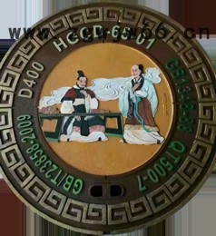 丰源泰广东球墨铸铁艺术井盖定制款有图案美观井盖街头艺术井盖图3