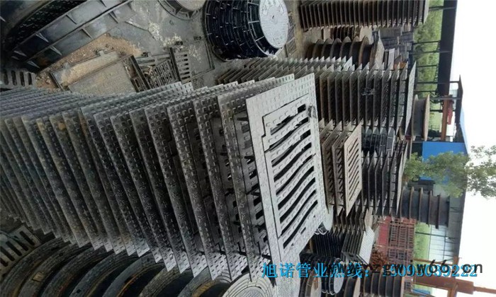 旭诺管业DN700球墨铸铁井盖 700防沉降铸铁井盖 雨水给排水检查井盖图4