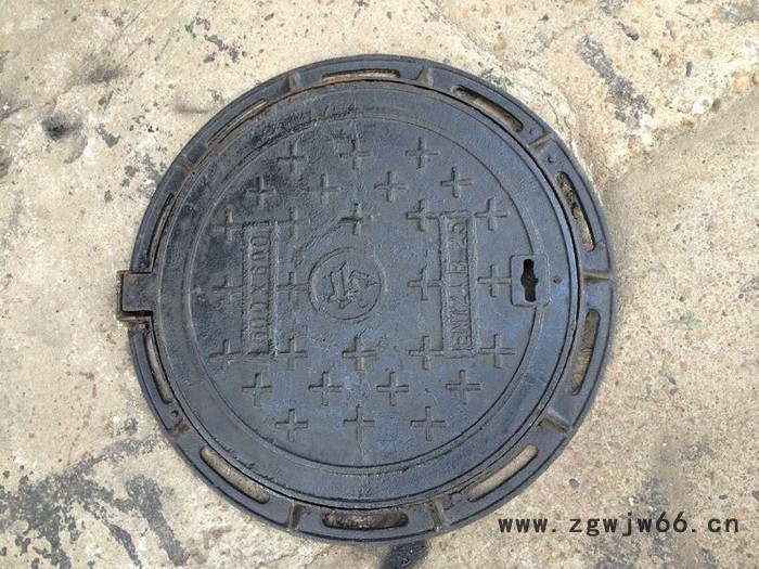 球墨铸铁井盖雨水污水弱电下水道圆形市政窨井盖盖板600*700 B125图3