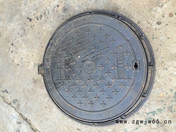 球墨铸铁井盖雨水污水弱电下水道圆形市政窨井盖盖板600*700 B125图2