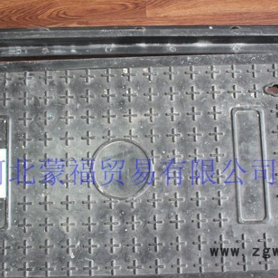 玻璃钢模压井盖方形承重型雨水篦子复合井盖板SMC模压井盖