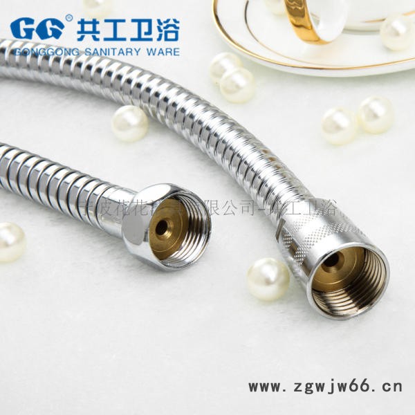 GG共工卫浴 抽拉式花洒软管 淋浴软管 不锈钢双扣防爆 淋浴喷头图2