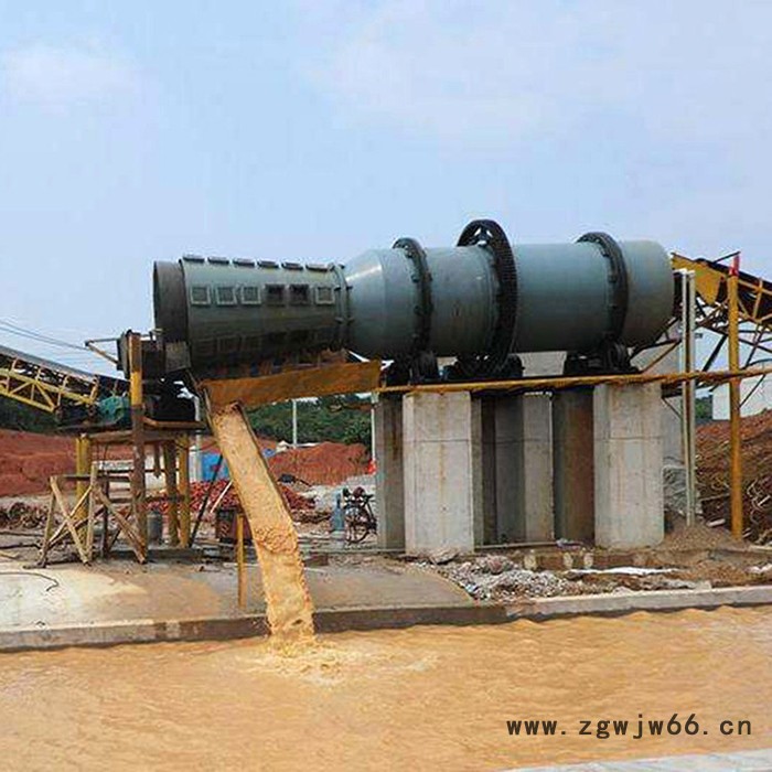 GTX1545滚筒洗矿机大块矿石清洗石块清洗专用转筒洗矿设备带筛分功能图5