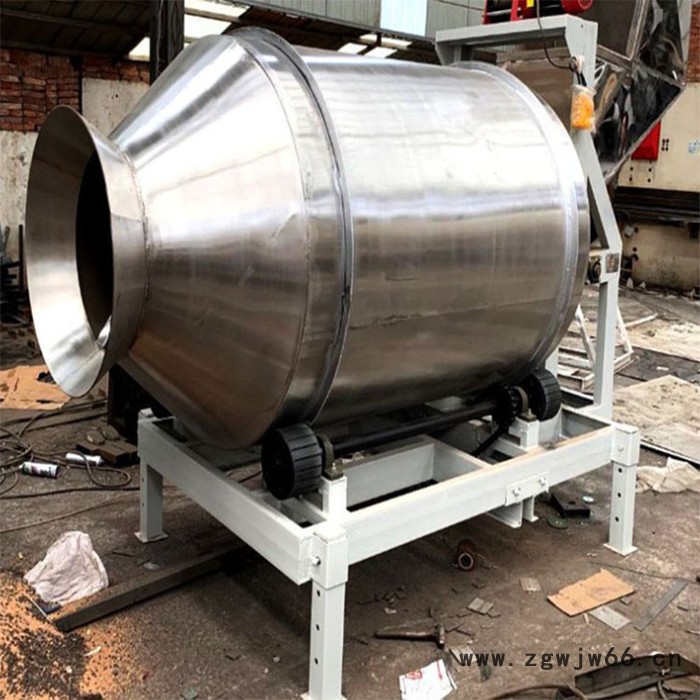 富德GT-350M卧式滚筒酱菜拌料机不锈钢滚筒粉末搅拌机多功能食品调味品搅拌机咸菜混合搅拌机图3