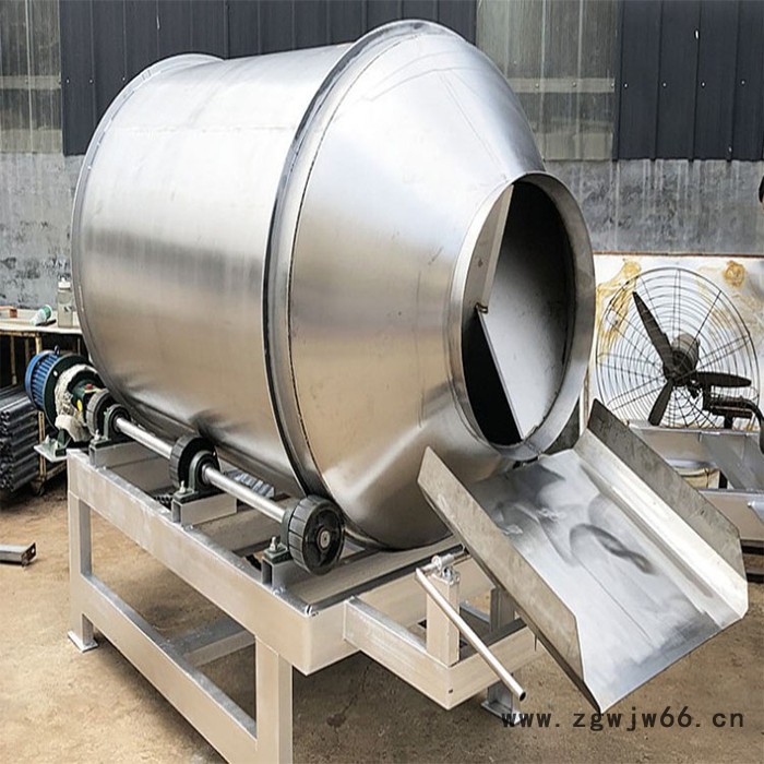 富德GT-350M卧式滚筒酱菜拌料机不锈钢滚筒粉末搅拌机多功能食品调味品搅拌机咸菜混合搅拌机图2