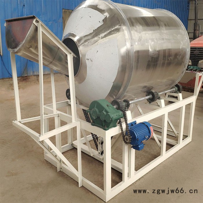 富德GT-350M卧式滚筒酱菜拌料机不锈钢滚筒粉末搅拌机多功能食品调味品搅拌机咸菜混合搅拌机图6