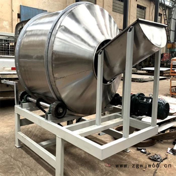 富德GT-350M卧式滚筒酱菜拌料机不锈钢滚筒粉末搅拌机多功能食品调味品搅拌机咸菜混合搅拌机图5