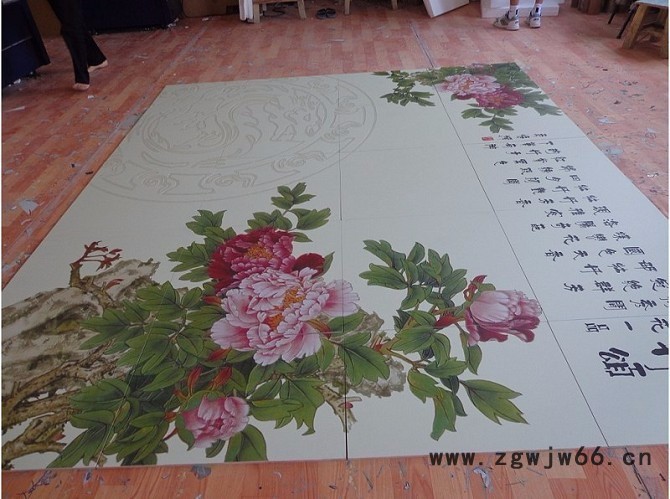 6D背景墙瓷砖木地板精工喷头打印机图3