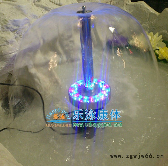 水膜蘑菇小型喷泉 假山园景造景水池喷泉喷头LED七彩灯组合小喷泉图3