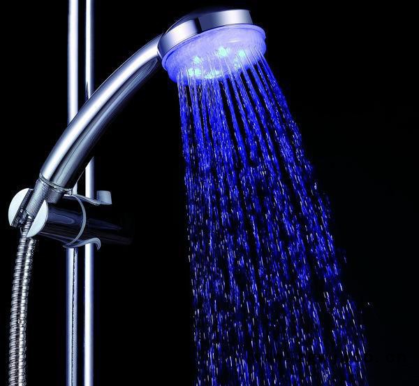 LED淋浴花洒套装 淋浴花洒喷头 淋浴龙头全套 圆形特价促销图2