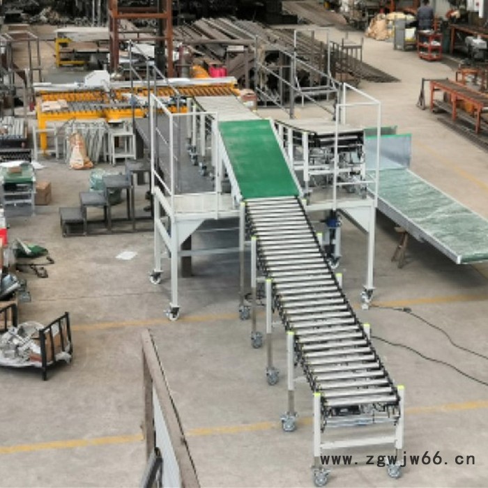 湖州灵动智能设备  辊筒辊轮伸缩输送机 FRC_P-800无动力重型伸缩滚筒线图3