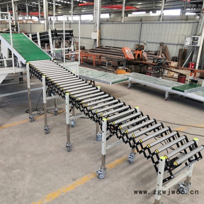 湖州灵动智能设备  辊筒辊轮伸缩输送机 FRC_P-800无动力重型伸缩滚筒线图4