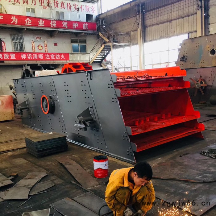 沙石振动筛 工地筛沙机 石料振动筛厂家 直线筛沙机 滚筒筛沙机金马机械图6