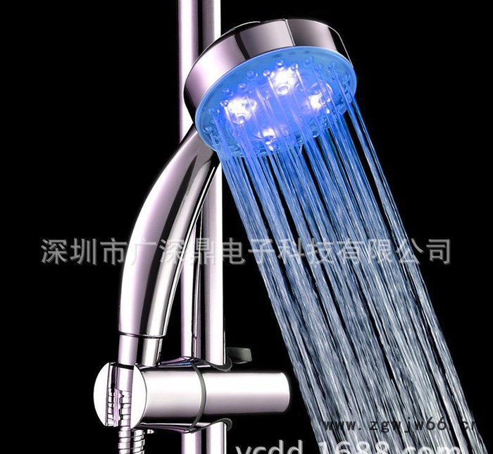 led喷头 led变色小花洒 礼品花洒 七彩花洒 发光花洒S图3