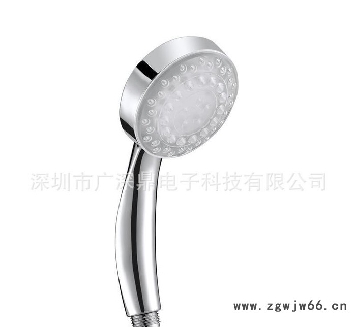 led喷头 led变色小花洒 礼品花洒 七彩花洒 发光花洒S图2