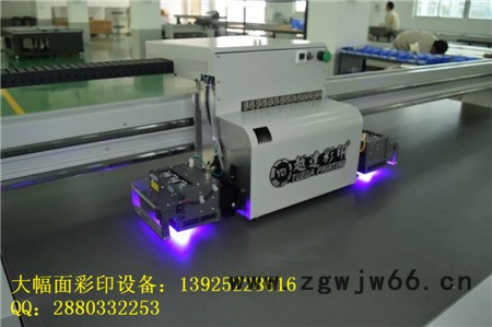 陶瓷板UV打印机，瓷砖背景墙数码印花机，大型双喷头彩雕机器图3