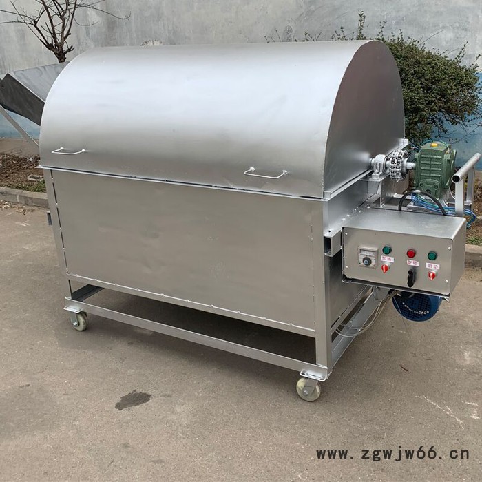宏博 滚筒花生炒锅 大型炒锅价格 大型自动滚筒式炒货机图3
