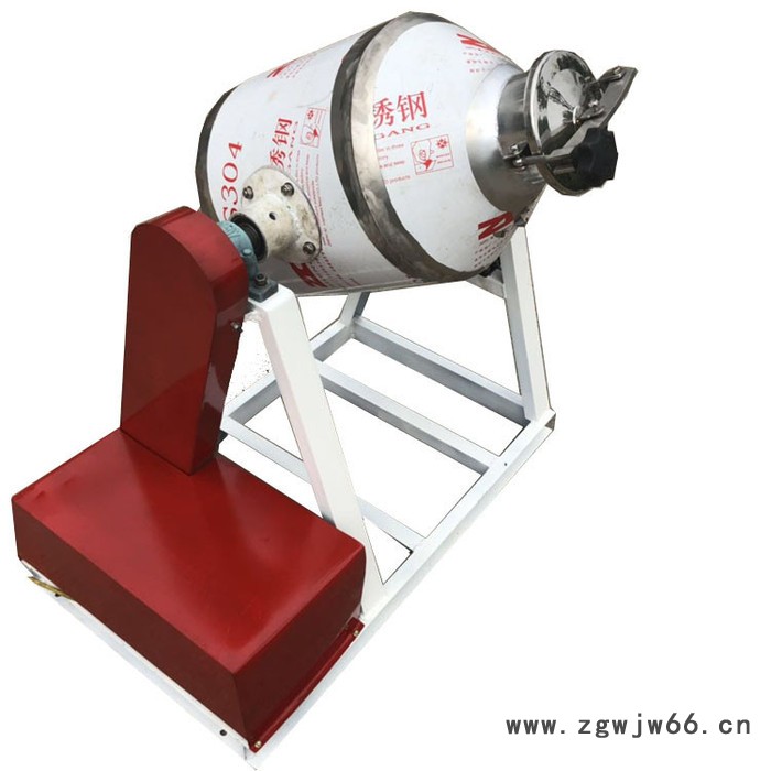 广州304不锈钢滚筒搅拌机360°旋转式拌料机粉料食品添加剂腰鼓搅拌机图4