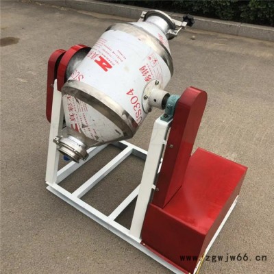 广州304不锈钢滚筒搅拌机360°旋转式拌料机粉料食品添加剂腰鼓搅拌机