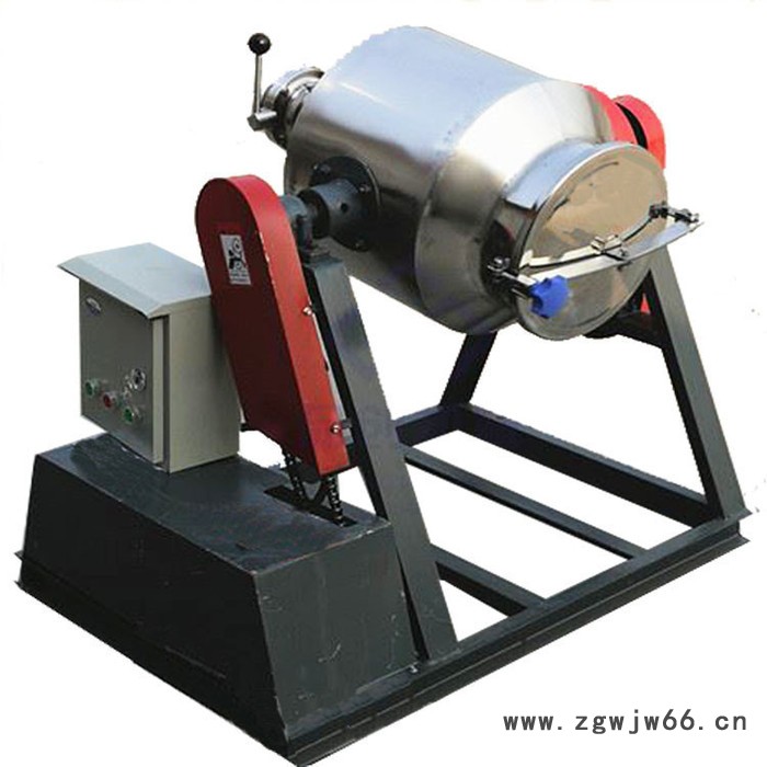 广州304不锈钢滚筒搅拌机360°旋转式拌料机粉料食品添加剂腰鼓搅拌机图2