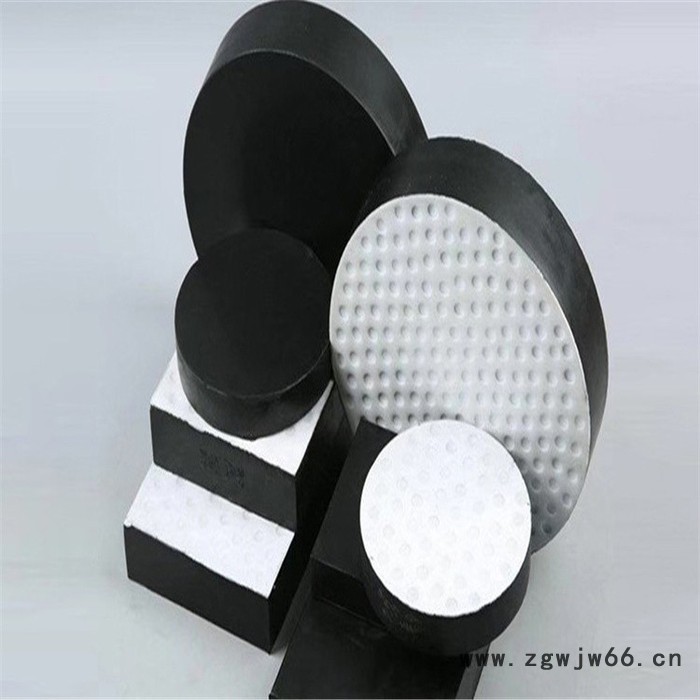 圆形橡胶支座 板式橡胶支座单位dm3 管夹滑动支座 中悦 来样定制图2