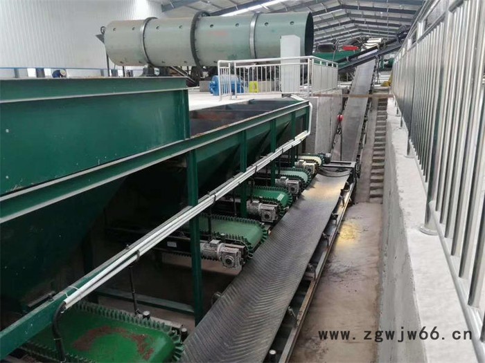 有机肥生产线设备配置清单 干鸡粪挤压颗粒生产线全套设备 鸡粪滚筒式湿法造粒机图6