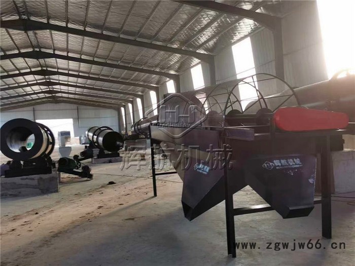 有机肥生产线设备配置清单 干鸡粪挤压颗粒生产线全套设备 鸡粪滚筒式湿法造粒机图3