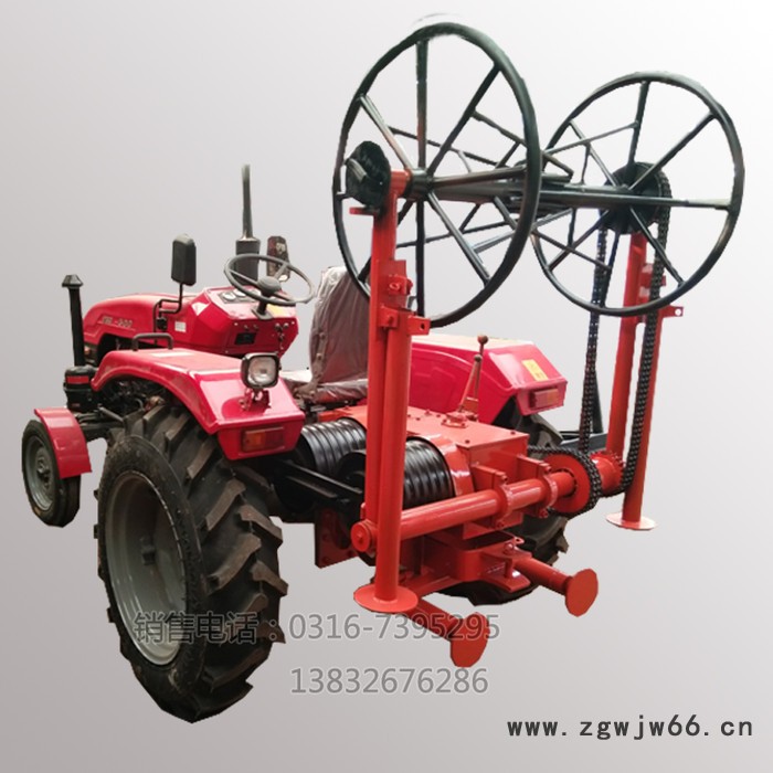 吉首500拖拉机绞磨 双滚筒拖拉机牵引绞磨 带绞盘的拖拉机华翔厂家图5