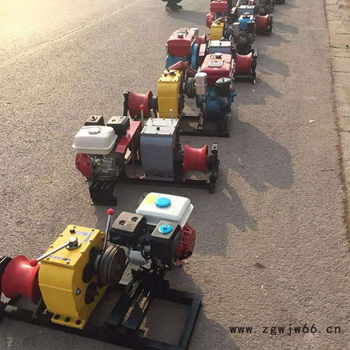 洛阳市轴承传动放线牵引机动绞磨双速绞磨机器图片 双滚筒绞磨牵引机图2