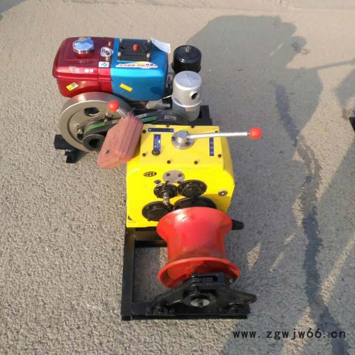 洛阳市轴承传动放线牵引机动绞磨双速绞磨机器图片 双滚筒绞磨牵引机图3