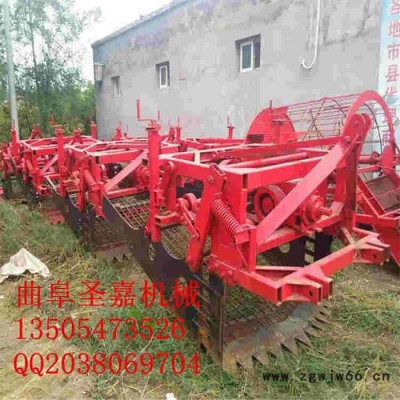 安康细参药材收获机图片 圣嘉半夏滚筒式挖掘机厂家现货