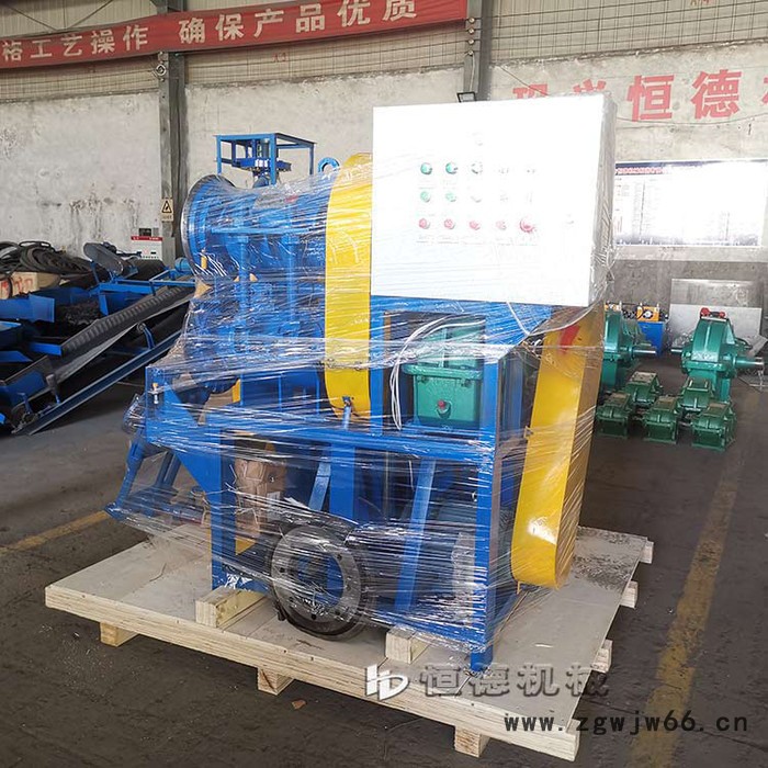 600恒德大型半自动滚筒废旧轮胎处理设备       威海废旧轮胎回收设备磨粉设备图6