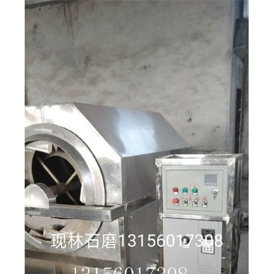 现林石磨 瓜子花生电磁滚筒炒货机  200斤滚筒多功能炒货机