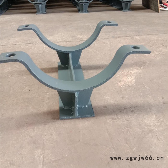 Z4.273管夹导向支座 管道滑动管托 管夹支座 双孔管夹厂家图2