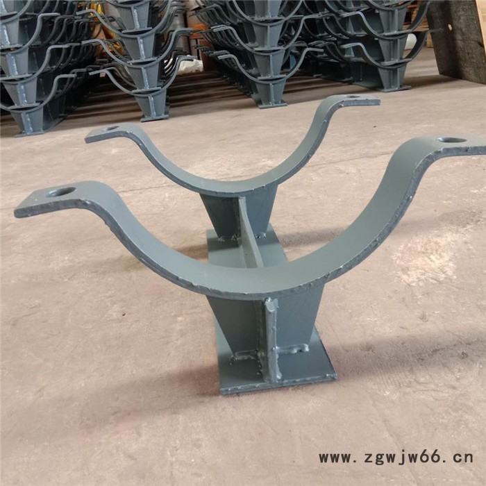 Z4.273管夹导向支座 管道滑动管托 管夹支座 双孔管夹厂家图4