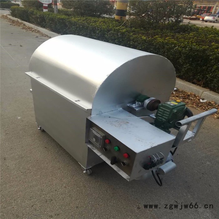 烧柴炒锅机 滚筒芝麻燃气炒锅 板栗滚筒炒籽机图4