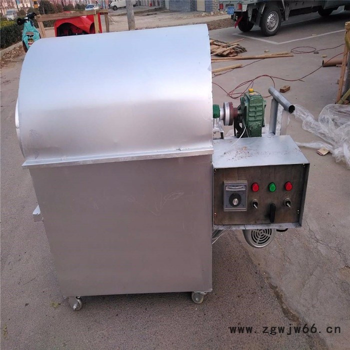 烧柴炒锅机 滚筒芝麻燃气炒锅 板栗滚筒炒籽机图8