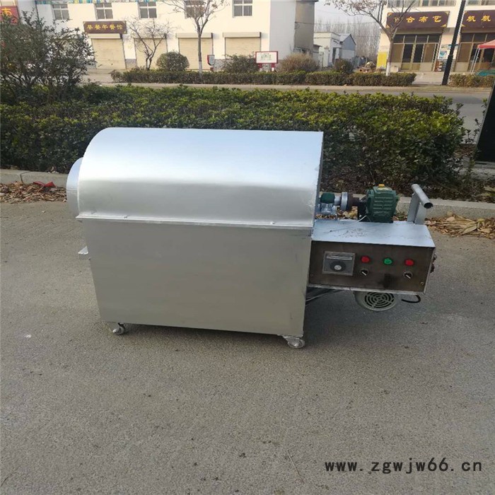 烧柴炒锅机 滚筒芝麻燃气炒锅 板栗滚筒炒籽机图2