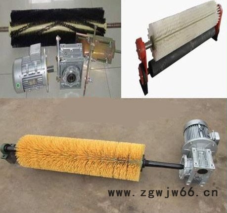 皮带除尘清扫器  电动滚筒清扫器   尼龙毛刷清扫器图6