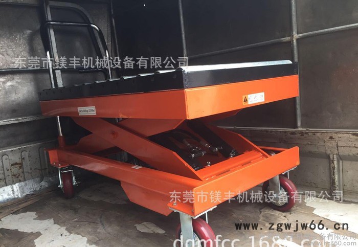 辊筒式升降小推车 PTD2000滚筒式液压模具车 2吨手动液压平台车图3