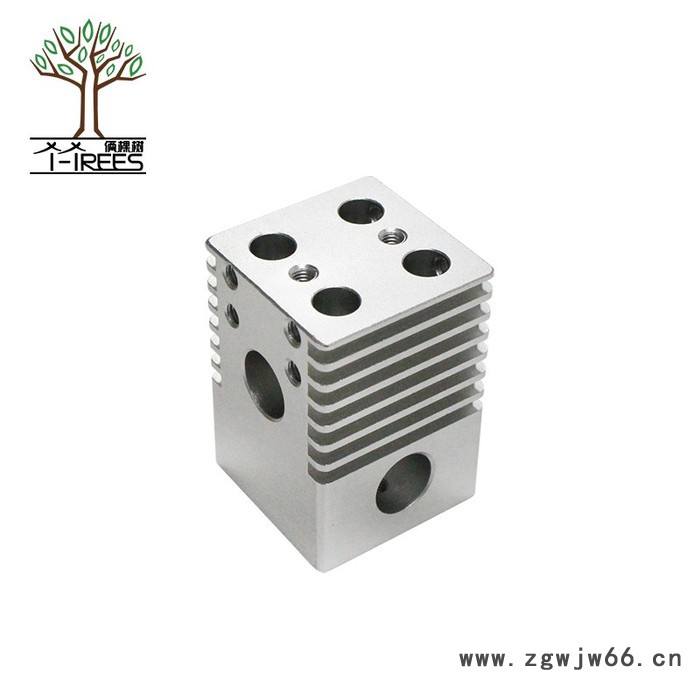 俩棵树3D打印机配件 UItimaker2 铝合金十字滑台4喷头 新款滑台白色氧化图2