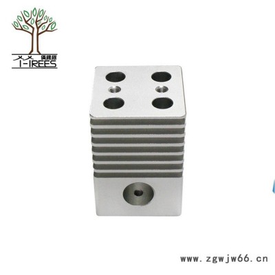 俩棵树3D打印机配件 UItimaker2 铝合金十字滑台4喷头 新款滑台白色氧化